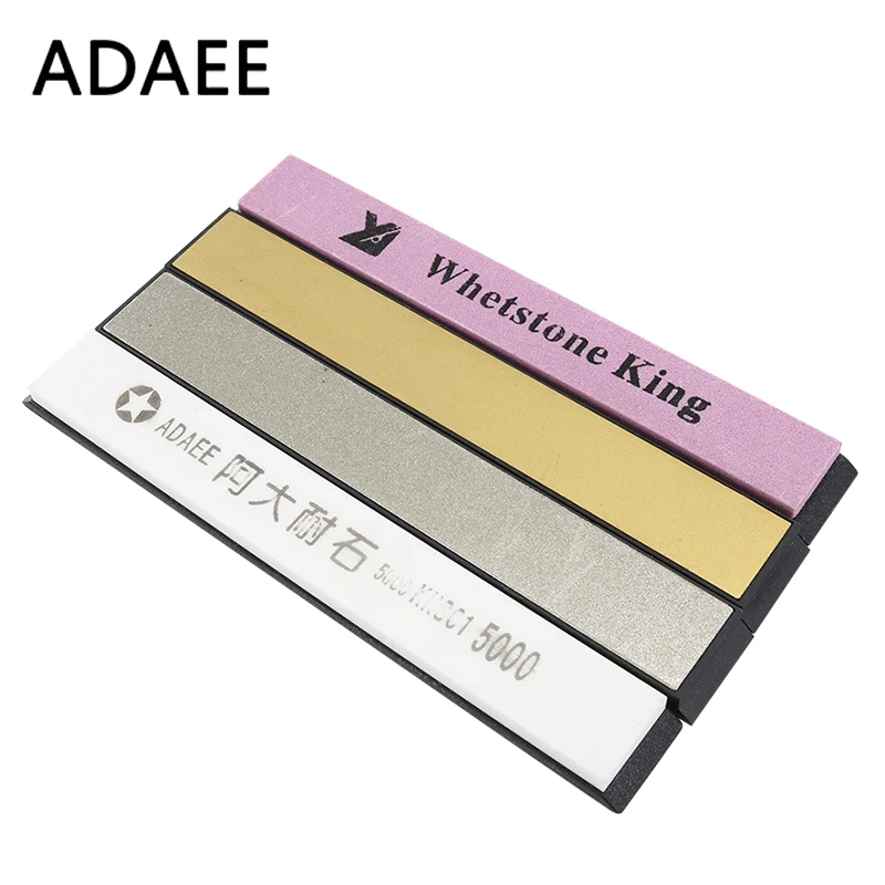 ADAEE 4pcs/Set Whetstone Knife Sharpener 240,500,1000,5000 Grit