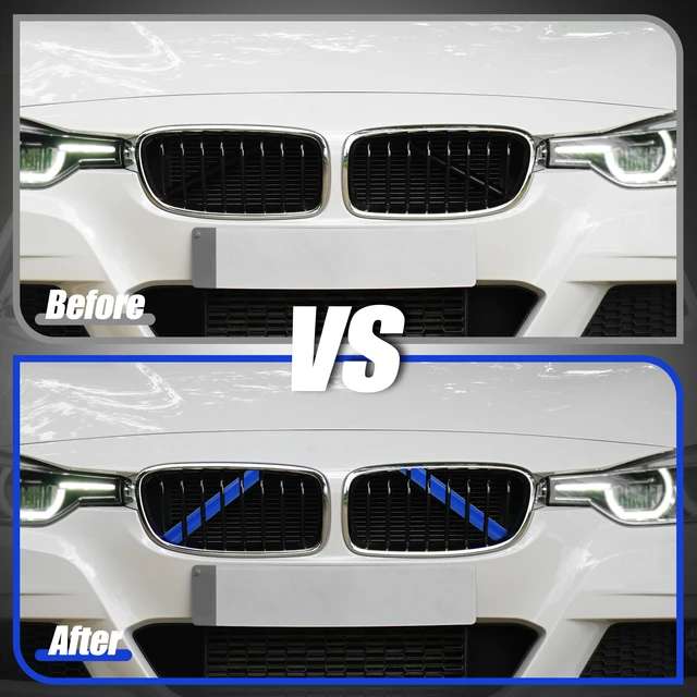 Frontgrill Zierleisten Abdeckung für BMW F30 F32 F10 F11 F01 F02 F20 3 5 7  Serie Auto Sport Styling Dekoration Zubehör Aufkleber - AliExpress