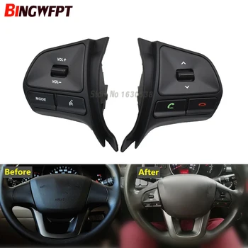 New Car Steering Wheel Control Button For KIA K2 RIO 2011-2014 Audio Bluetooth Phone Volume Switch Replace Auto Parts 1