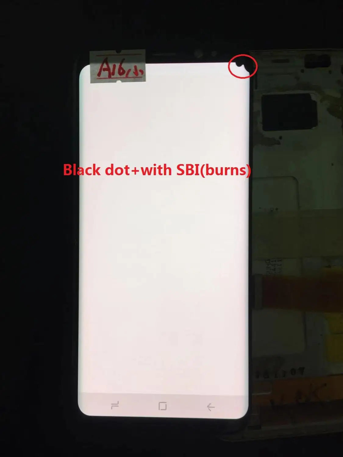 NO.A16 With SBI С черными точками Super AMOLED, рамка отсутствует, ЖК-дисплей для samsung Galaxy S8 ЖК-дисплей G950 G950F ЖК-дисплей Дисплей и Сенсорный экран преобразователем изображений - Цвет: NO.A16 With SBI