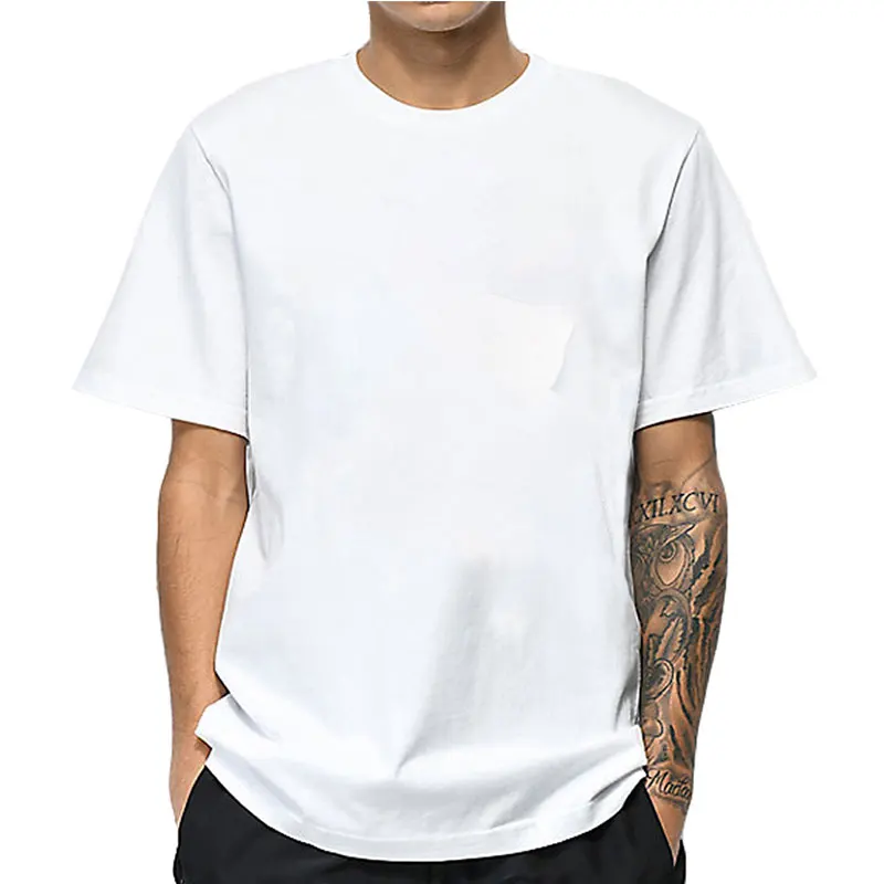

MOUNTSHARP Pure White Men T Shirt Can Be Worn with Any Clothes and Trousers Cotton Base TShirt Unisex Clothes Tops Short Sleeve