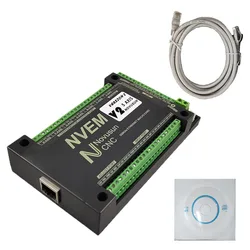 Mach3 nvem v2.1 cnc controlador de movimento 3 eixos/4 eixos/5 eixos/6 eixos ethernet slave funct para passo, servo motor