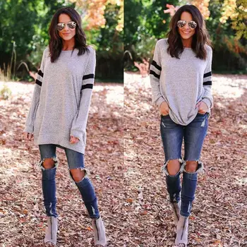 

2020 Women's top casual two colours light grey and dark grey