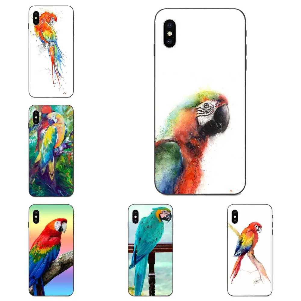 Лучший попугай Ара птица Акварель для huawei nova 2 2S 3i 4 4e 5i Y3 Y5 II Y6 Y7 Y9 Lite Plus Prime Pro 2017 2018