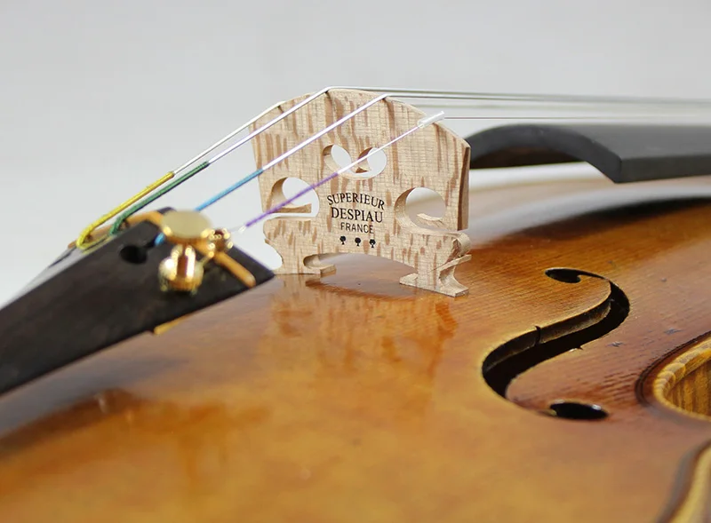 Master Violin! Antonio Stradivari Copy! Strong and Deep Tone!Despiau Bridge!Dominant 135B Strings