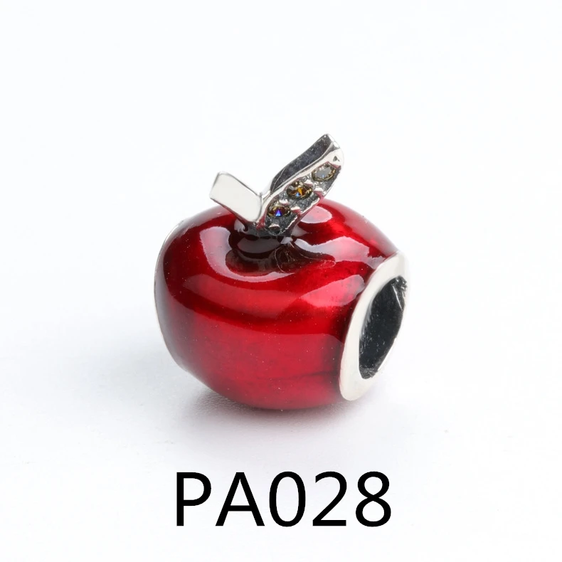 PA античный серебряный цвет Софтбол роза любовь полые мама шарик шарм для европейских шармов браслеты - Цвет: PA028