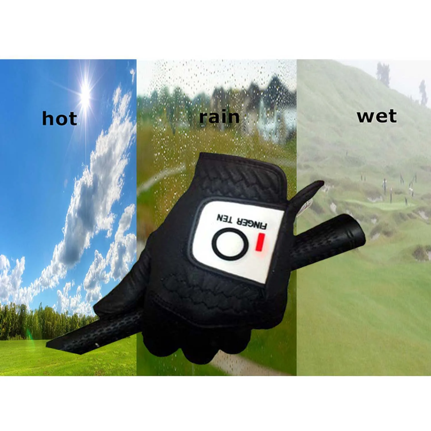 1 шт., дышащие мужские перчатки для гольфа, для любой погоды, для левой руки, для правой руки, размер s, m, ML, L, XL