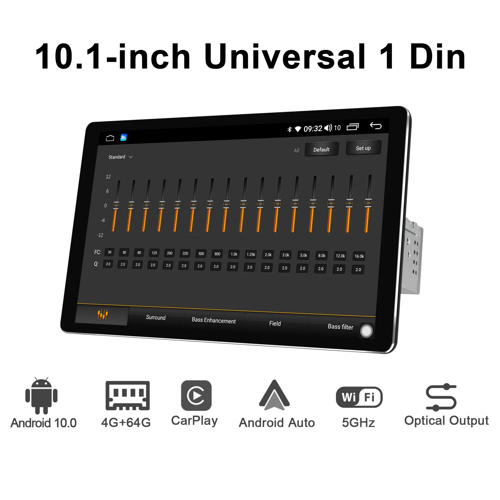 US $362.61 10 Central Multimidia 1 Din Tv Digital Gps Car Radio Automotivo