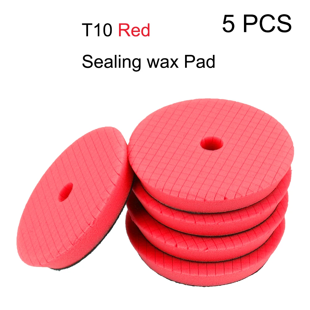 Peças Disco Abrasivo Esponja Espuma Almofadas Carro Polonês Polimento Almofada Chanfrada Borda Design Kit 6 Polegada 5 - Set 7 Esponja p encerar