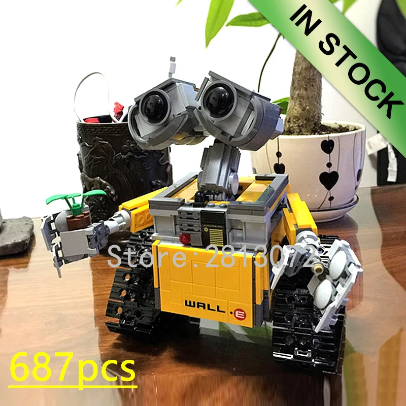 Skup W magazynie seria robotów Star Wars R2D2 BB8 WALL E 16003 05043 10906 687 sztuk pomysły Model klocki 10232 75187 10225 zabawki