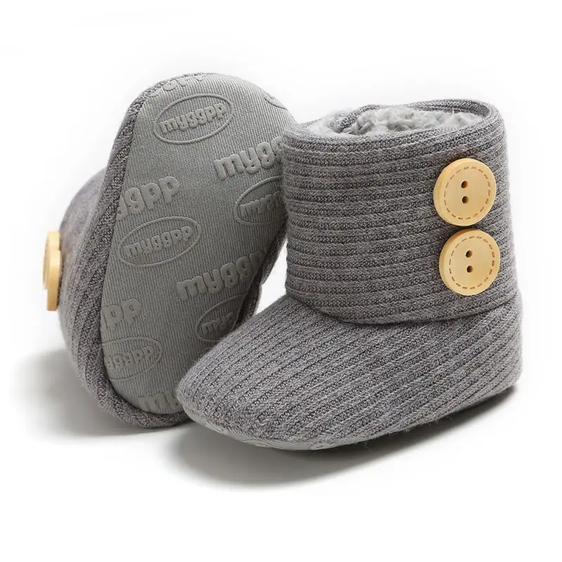 WEIXINBUY/Повседневные зимние ботинки унисекс для новорожденных мальчиков и девочек детская кроватка, туфли, ползунки