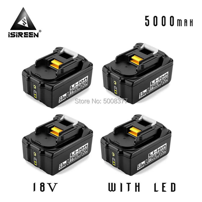 5000 мА/ч, BL1850 литий-ионный Батарея 18V Замена для Makita BL1840 BL1830 Мощность инструмент Перезаряжаемые Батарея пакеты BL1850B LXT400