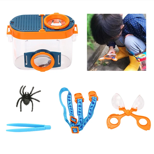 Bug Viewer Insect Magnifier Observer Kit Insect Viewer Magnifier Box Exploration Toy Kid Learning Development Toy 2