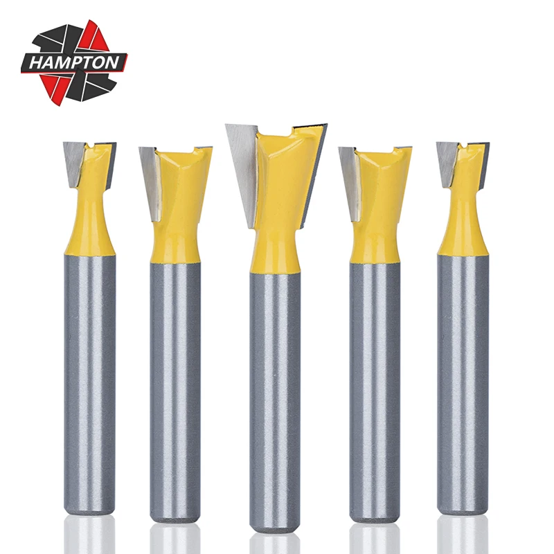 HAMPTON 6mm Shank 1/4 Dovetail Joint Router Bits Woodworking Engraving