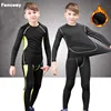 Fanceey Winter Children Thermal Underwear Compression Set Warm Thermo Underwear Boys Kids Long Johns Girls Lucky Johns Fitness ► Photo 1/6