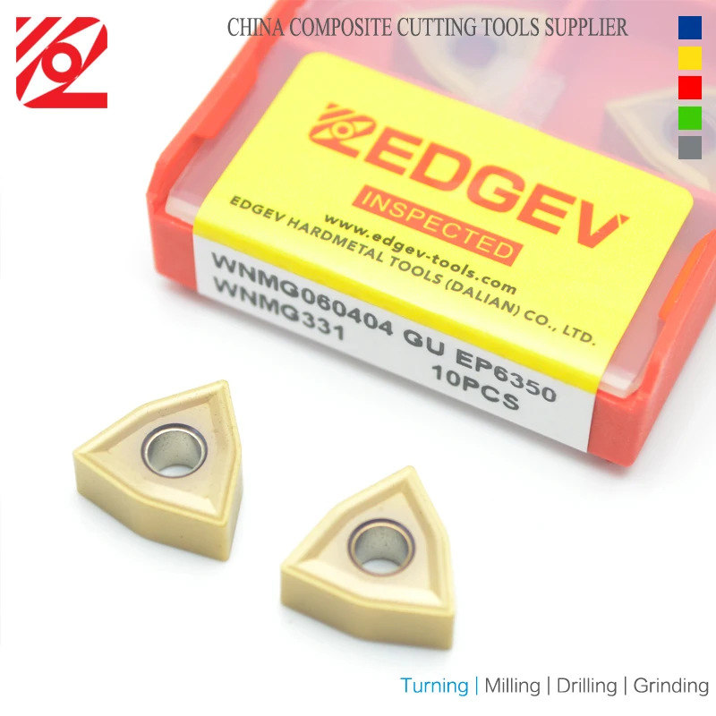 EDGEV WNMG060404 WNMG060408 WNMG ЧПУ индексируемая карбидная вставка для токарного станка режущие инструменты, токарный инструмент Вольфрамовая обработка нержавеющей стали