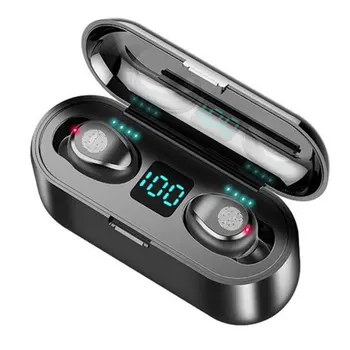 

Wireless Earphones Headphone Touch Control Earphones Stereo Sport Headset F9 TWS Bluetooth 5.0 LED Display Gaming Auricular