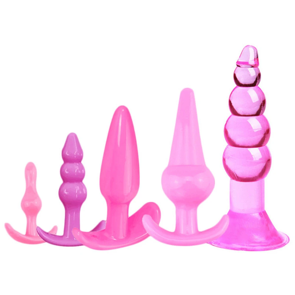 VETIRY 8 Pieces/Set Anal Plug Combination Vibrator Anal Bead Butt Plug Clitoris Stimulator Sex Toys for Women Sex Products