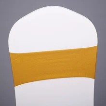 Пояс для стула банты эластичный спандекс пояс для стула ленты-Чехлы для свадебного банкета