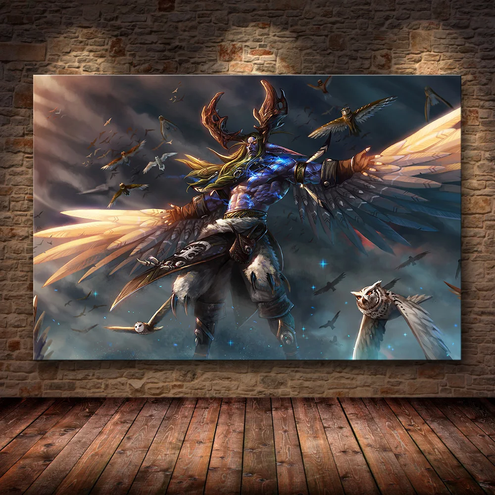 World Of Warcraft, карта, плакат, холст, живопись, настенные художественные наклейки, WOW игра, плакат, Карта мира, обои, декор для гостиной - Цвет: 10