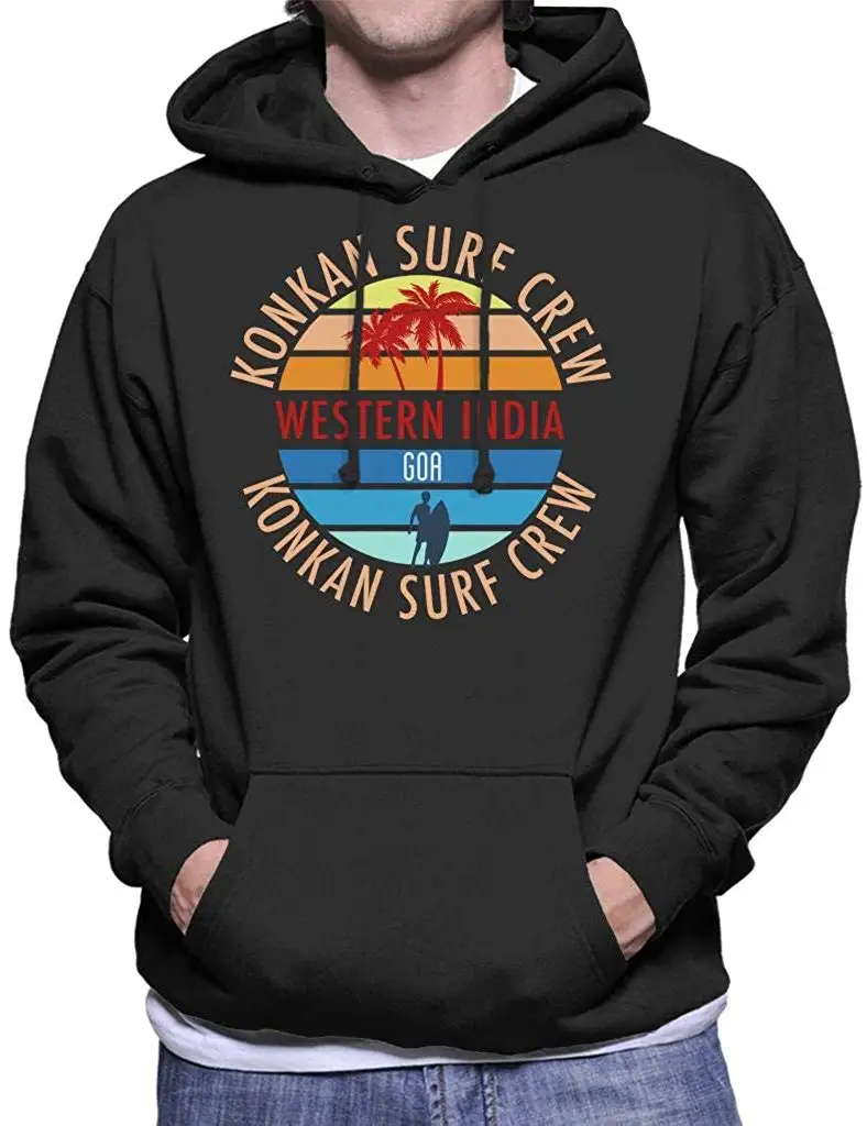Goa Konkan Surfer Crew Мужская толстовка с капюшоном Унисекс Мужская wo мужская толстовка с капюшоном