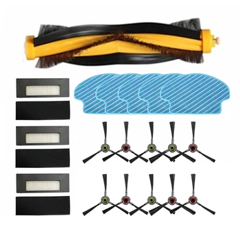 

Vacuum Filter Replacement Kit for Ecovacs Deebot DE55 DE53 DE6G Vacuum Cleaner Side Brush Hepa Filter Brush Roller Mop
