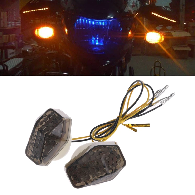 Motorcycle LED Flush Mount Turn Signal Indicator Flasher For Suzuki GSXR 600 A6HE