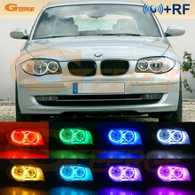 Mükemmel RF uzaktan Bluetooth App çok renkli Ultra parlak RGB LED melek gözler kiti BMW 1 serisi E81 e82 E87 E88 2004 2012