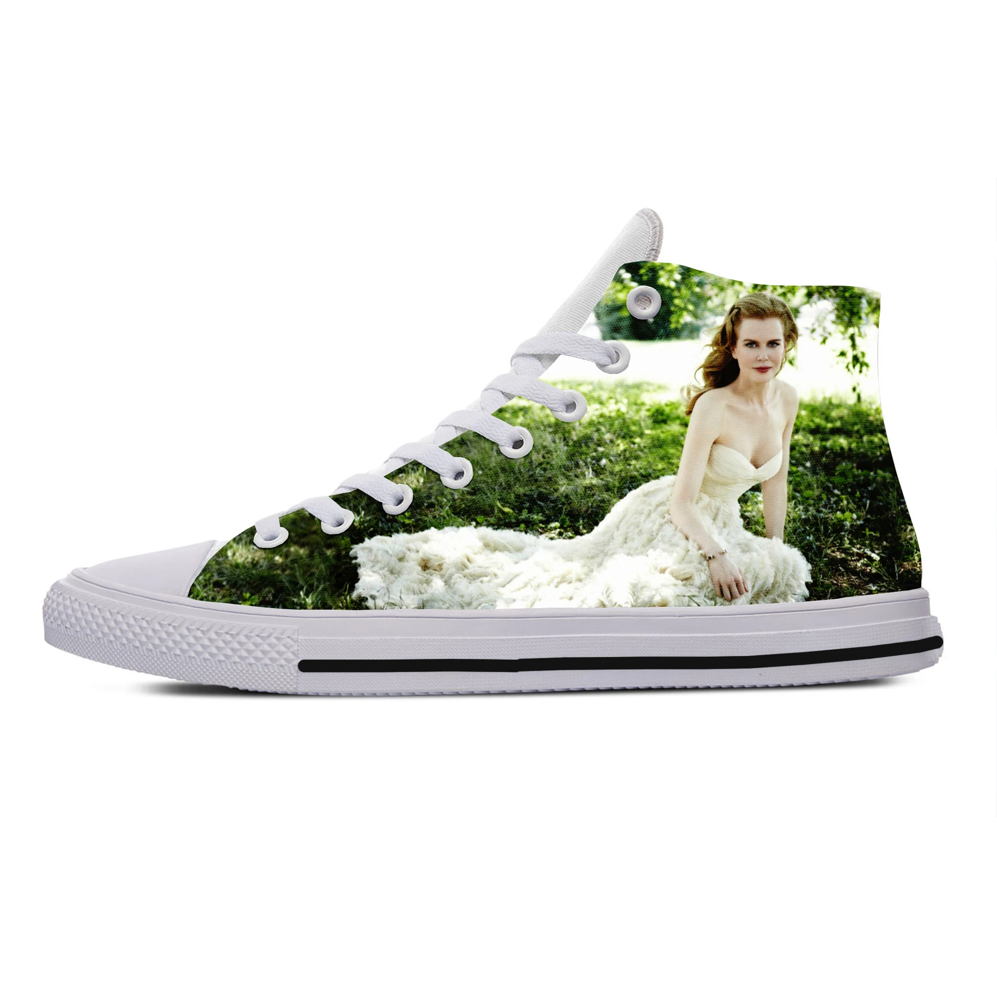 

2019 Hot Cool Fashion Pop Funny New Summer High Quality Sneakers Handiness Casual Shoes 3D Printed For Men Women Nicole Kidman