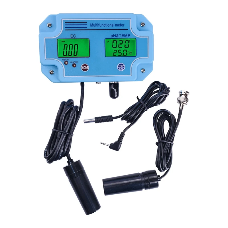 

PH-2981 Digital LED PH and EC Meter Tester with 2 in 1 High Accuracy Monitoring Equipment Tool,EU Plug