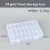 Practical 24 Grids Compartment Plastic Storage Box Jewelry Earring Bead Screw Holder Case Display Organizer Container 7