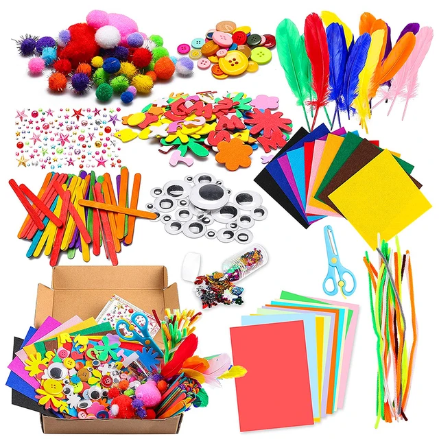 Plush Stick / Pompoms Rainbow Colors Shilly-Stick Educational DIY Toys Handmade Art Crafts Creativity Devoloping Toys GYH 1