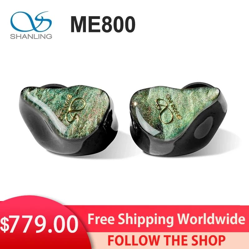 

Проводные наушники SHANLING ME800 2DD + 4BA, гарнитура, наушники-вкладыши, мониторы IEM, музыкальное аудио с разъемом 2Pin 0,78