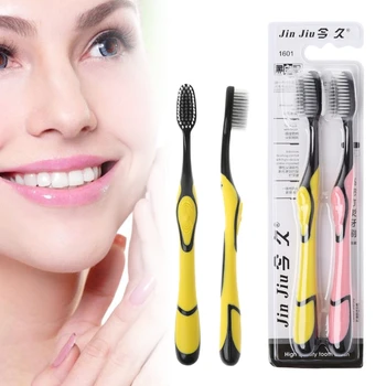 

2pc Nano Professional Adult bamboo Tooth brush Take Good Care of Your Tooth Oral T4MB