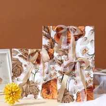 

Flowers Gift Bag Box for Party Baby Shower Paper Chocolate Boxes Package/Wedding Favours candy Boxes Birthday Party Decoration