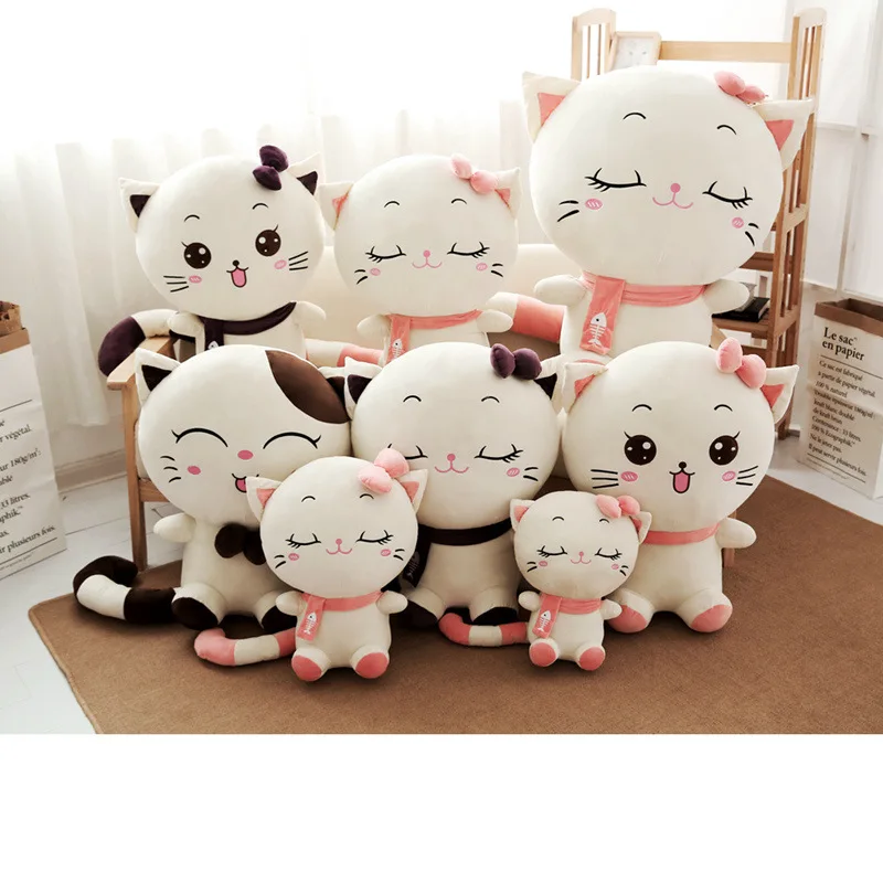 

Creative Cute Large Size Cat Doll Big Cat Face Pillow Plush Toys Children Gift