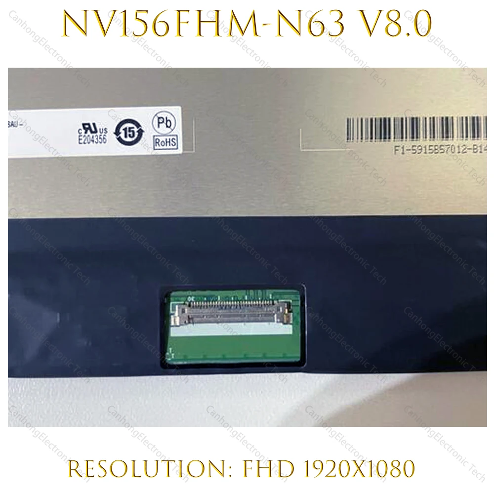 15.6 Ʈ NV156FHM-N63 V8.0 LCD ȭ ISP ÷ NV156FHM N63 Ʈ г FHD 1920X1080 72% NTSC