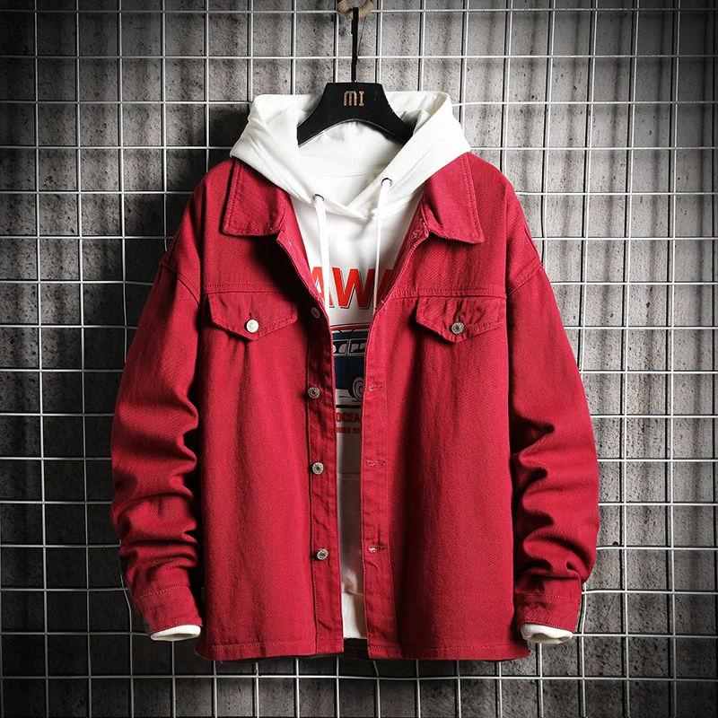 Весна 2020 Повседневная джинсовая куртка Мужская мода ковбойские куртки Уличная