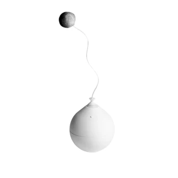 

Funny Swing Pet Supplies Playing Gift Rotation Interactive Training Cat Toys Round Colorful LED Automatic Rolling Plush Ball ABS