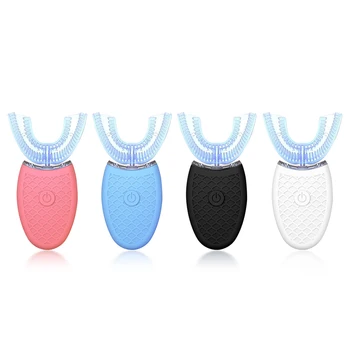 

360 Degree Electric Sonic Toothbrush Automatic Silicone Ultrasonic Tooth Brush Rechargeable Teeth Cleaner Waterproof Toothbrush