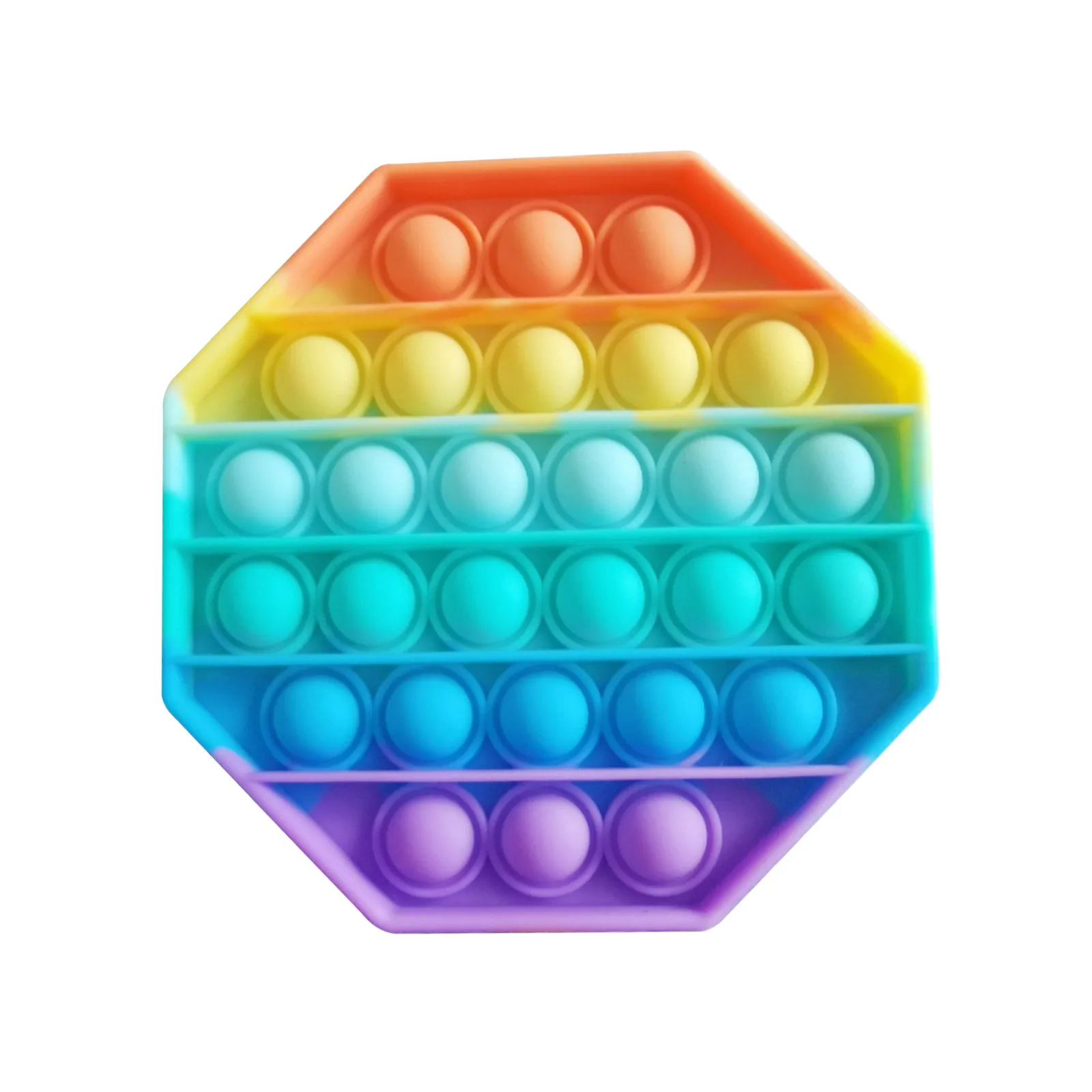 Adult Toys Autism Fidget Rainbow Bubble-Sensory Anti-Stress Squishy Pop-It Push-Pops img3