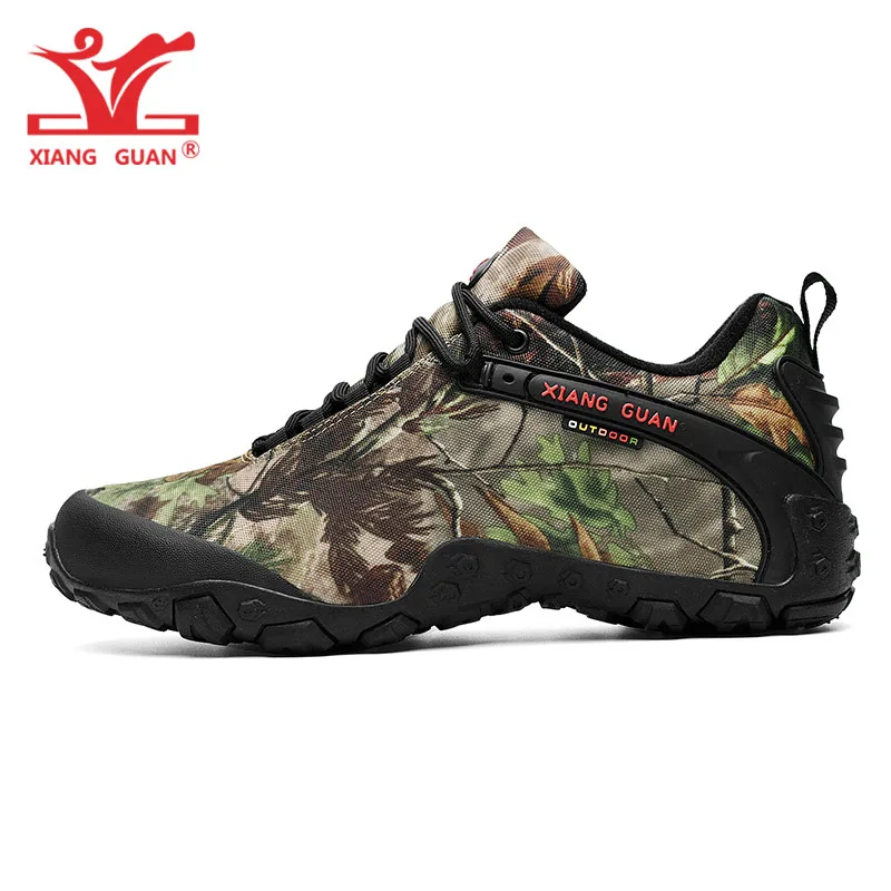 XIANG GUAN Men’s Outdoor High-Top Camo Water Resistant Trek/Hiking Boot size:12 XIANG GUAN Walking Shoes Men Bionic Sandy Camouflage  main image 2