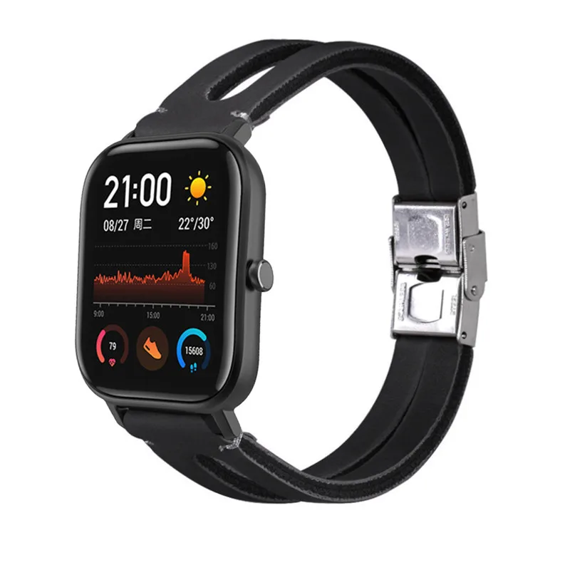 Замена ретро кожаный ремешок для Huami Amazfit GTS Смарт часы браслет