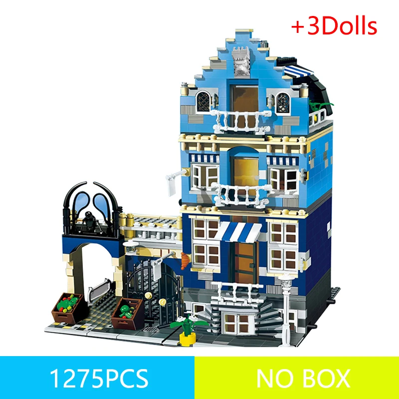 15007 Factory City Street view European Market Model Building Block Set Assembling Brick Kit 84007 10190 Toy gift Free shipping