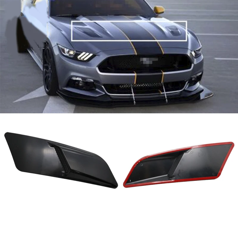 Крышка двигателя из углеродного волокна, декоративная отделка для Ford Mustang GT-17