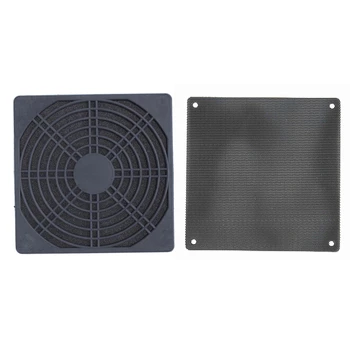 

HOT！-6Pcs 14cm Computer Mesh PVC PC Case Fan Cooler Dust Filter Case Dustproof Cover Chassis Dust Cover & 5Pcs 120mm Computer PC