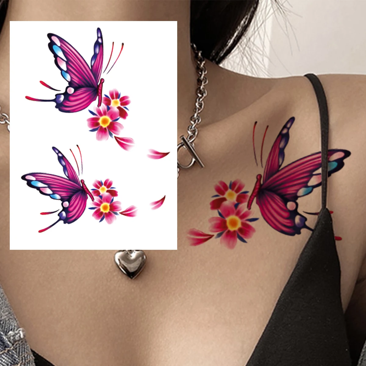 Tatouage Papillon Fleur De Lotus