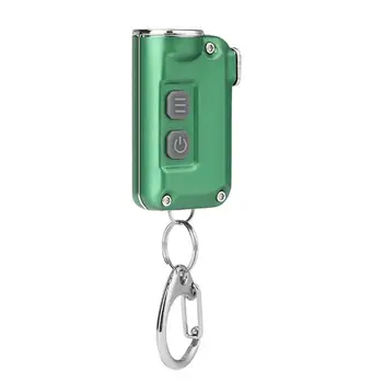 

Portable LED Mini Waterproof Flashlight 4 Modes USB Rechargeable Keychain Electric Torches for Outdoor Camping Travel