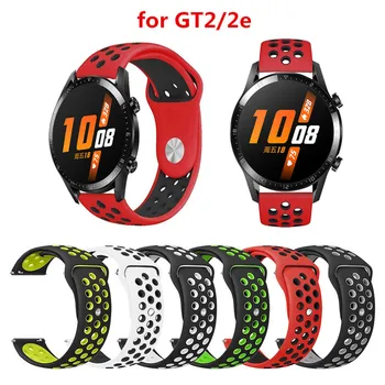 

Silicone 22mm Replacement Breathable Band For Huawei watch GT 2 46mm/gt 2e strap HONOR Magic 2 watchbands