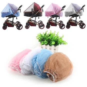 

1Pcs Baby Mosquito Net Blue Stroller Mesh Mosquito Net Curtain Easy assemble using various types baby stroller crib mosquito net